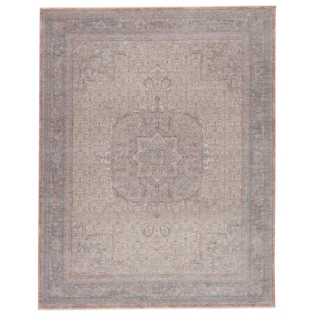 Jaipur Living 7 ft. 10 in. x 9 ft. 10 in. Epsilon Medallion Area Rug, Red & Blue RUG148614